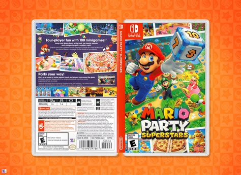 Mario Party Superstars Cover Art Replacement Insert And Case Etsy Uk