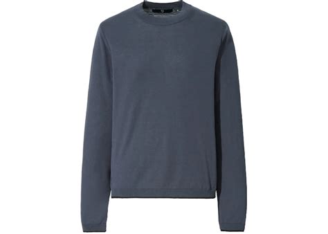 Uniqlo X Jil Sander Womens Crew Neck Longsleeve Sweater Grey Ss21 It