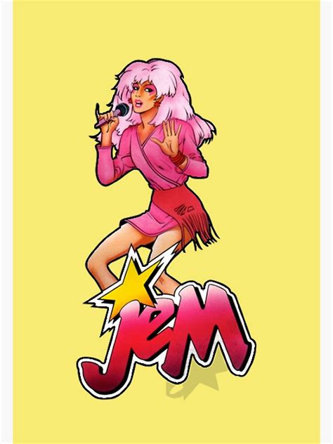jerrica jem and the holograms poster by nostalgic stuff redbubble