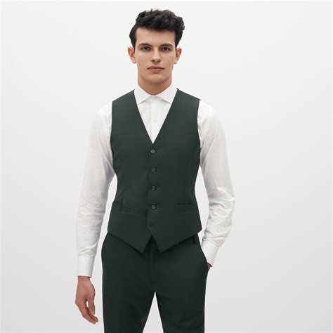 Dark Green Suit Separates Vest Vest Only Friar Tux Uniforms Lupon