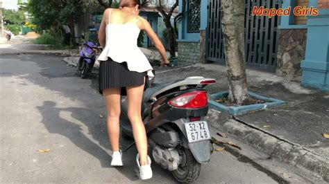 ⚡️ code 46 ️ hot girl kickstart bike scooter ride youtube