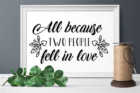 All Because Two People Fell On Love SVG Instant Download ai-cases
