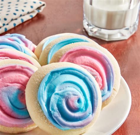 Frosted Cotton Candy Cookies Cotton Candy Frosted Sugar Cookies