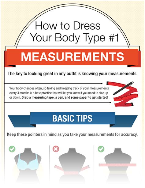 How To Take Measurements For A Dress By Your Body Type Infographic