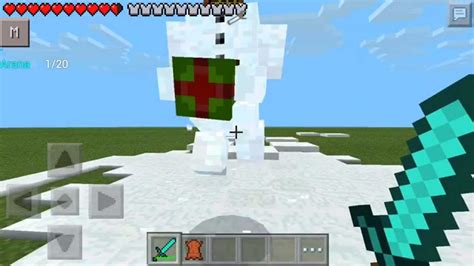 Foe example i want to show you how i make ice golem. MOD Golem de nieve mutantes minecraft PE 0.9.5 - YouTube