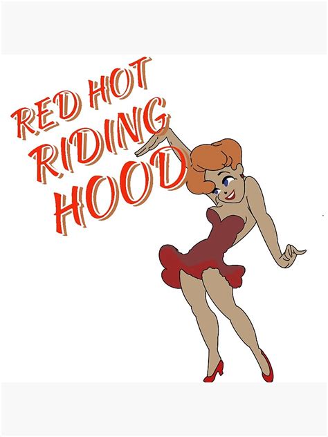 Red Hot Riding Hood Poster For Sale By Kmize71 Redbubble