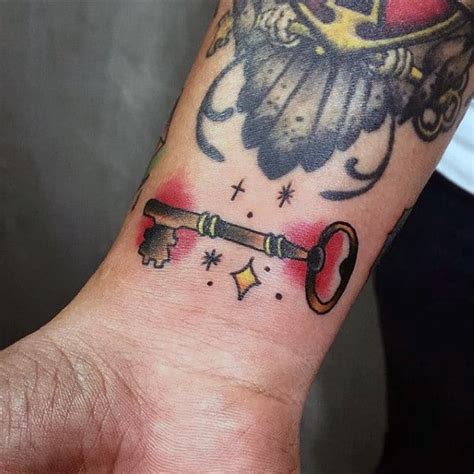 Key and lock tattoos, key to my heart tattoos, skeleton key tattoos, piano key tattoos, computer key tattoos, this coloring topic could be a. 60 Key Tattoos For Men - Unlock Masculine Design Ideas