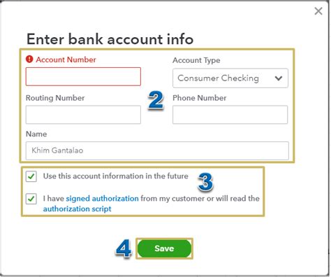 insert current financial institution name account name: How can I change a customer's bank account information for ...