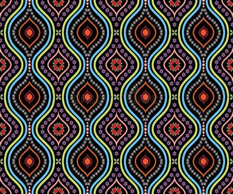 Oriental Ethnic Geometry Ikat Seamless Pattern Traditional Design For