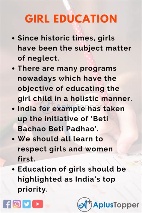 Essay On Girl Education Girl Education Essay For Students And