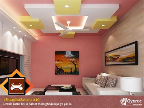 The combination of white and grey colors gives a modern and stylish look. Pin by srikala rao on Shaadi Ka Bahana | Ceiling design bedroom, Bedroom false ceiling design ...