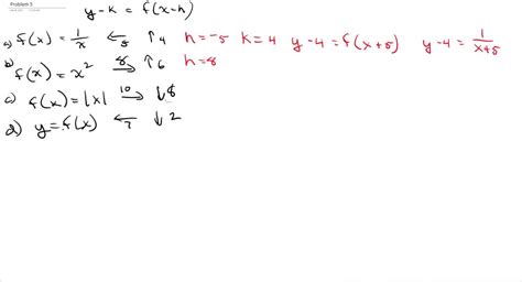 ⏩solved For Each Transformation Identify The Values Of H And K  Numerade