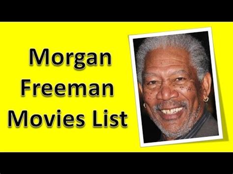 Morgan Freeman Movies List - YouTube