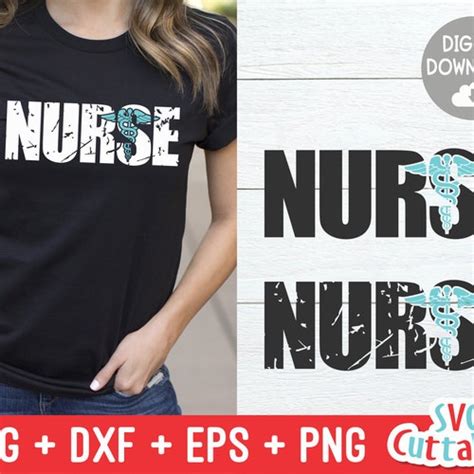 Nurse Svg Nurse Cut File Nurse Word Art Svg Dxf Eps Etsy Canada