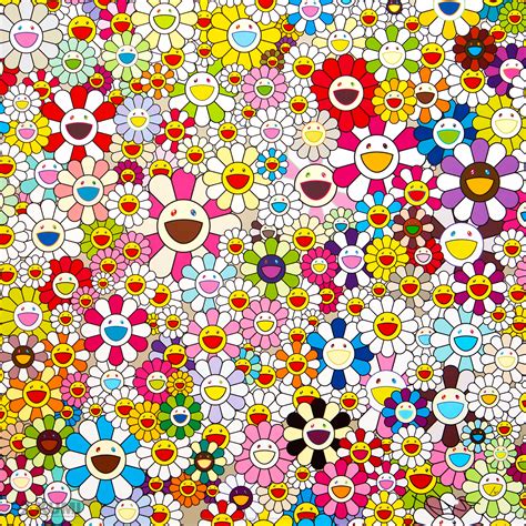 Takashi murakami celebrates texas exhibit with new 'flower' cushions: Takashi Murakami Flower Prints | Kumi Contemporary ...
