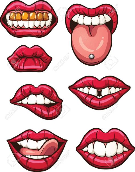 Cartoon Lips Clipart Free Download On Clipartmag