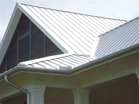 Residential metal roofing is available in numerous colors, styles is metal roofing just a fad or a smart investment? Metal roof and half-round galvalume gutter installed by ...