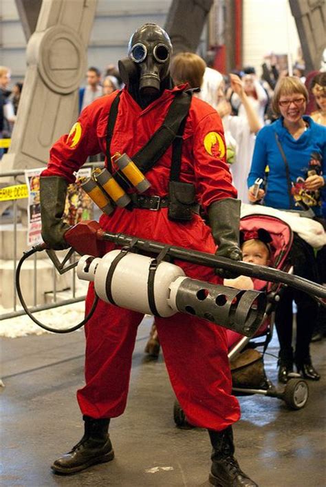 Pyro Cosplay From Team Fortress 2man It Must Be Hard Carrying