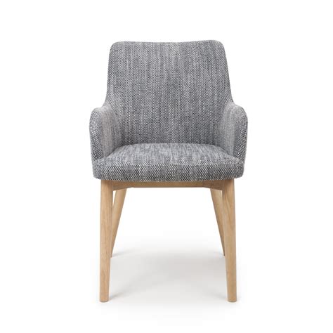 Contrasting beautifully with wooden dining tables. Sidcup Grey Tweed Fabric Modern Dining Chairs | Grey ...