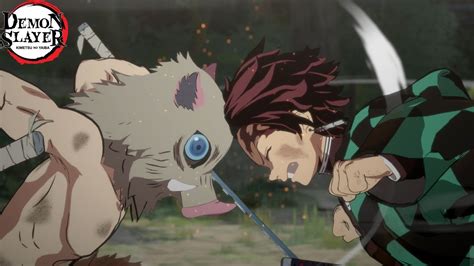 Tanjiro Meets Inosuke For The First Time Demon Slayer Chronicles