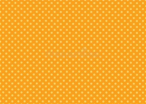 Orange Polka Dot Background Stock Vector Illustration Of Paper