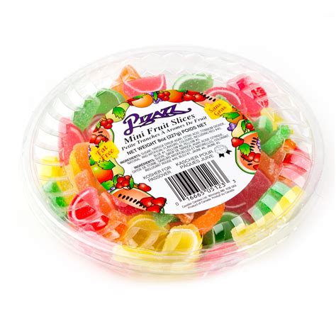 Pizazz Mini Fruit Flavored Slices • Passover Marshmallows Gummy