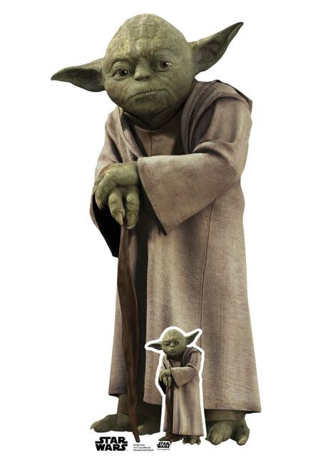 Yoda Wise Jedi Cardboard Cutout Official Star Wars Standee