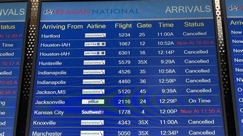 Hundreds Of Flights Leaving Airports In Dc Area Canceled Due To