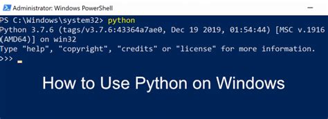 How To Use Python On Windows