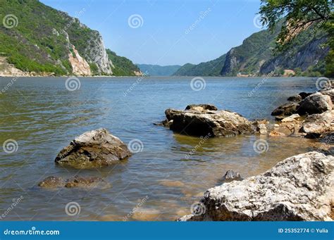 Danube Riverbank Landscape Stock Photo Image Of Carpathian 25352774