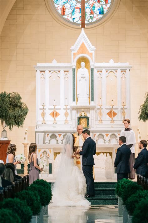 Traditional Catholic Wedding Ceremony At St Peter Chanel