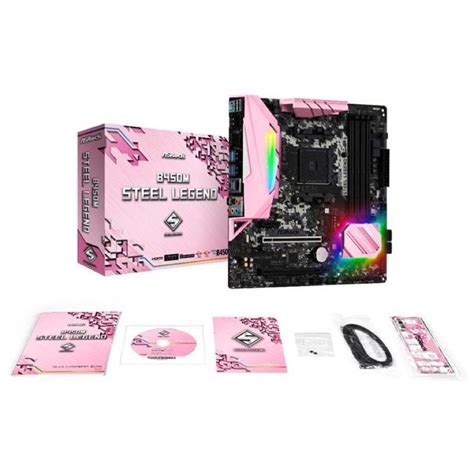 Asrock B450m Steel Legend Limited Edition Pink Motherboard Ph