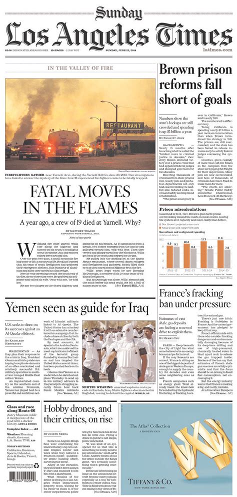 Los Angeles Times Sunday June 22 2014 Los Angeles Times