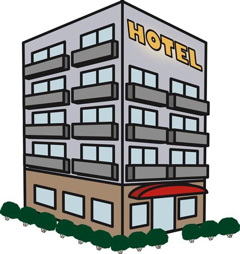 Hotel clipart hotel building, Hotel hotel building Transparent FREE for png image