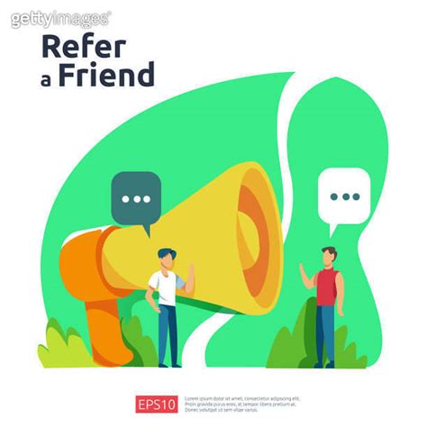 Refer A Friend Illustration Concept Affiliate Marketing Strategy