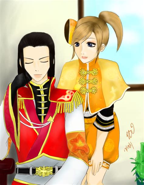 The costumes are exquisite and very detailed! Zhou Yu x Xiao Qiao by InfinityTingTing on DeviantArt