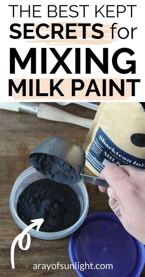 How To Mix Milk Paint Milk Paint Milk Paint Furniture Real Milk