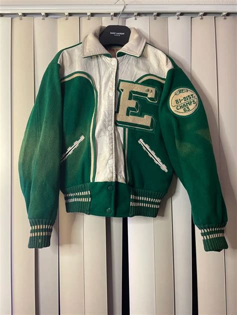 Vintage Vintage 60s Woolleather Varsity Jacket W Chenille Patches