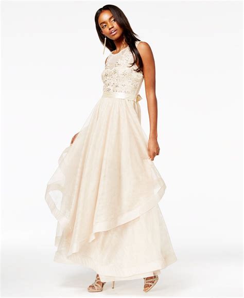Say Yes To The Prom Juniors Embellished Layered Gown A Macys