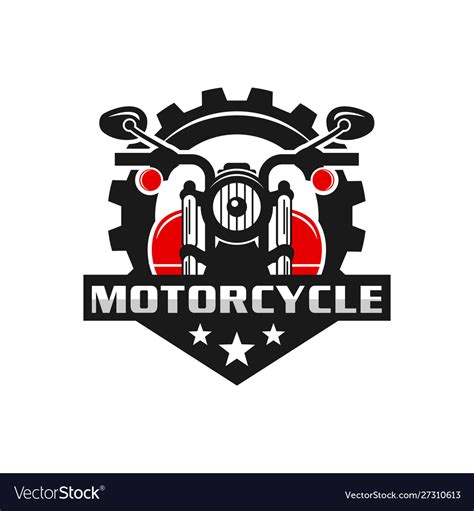 Retro Or Vintage Motorcycle Emblem Logo Design Vector Image