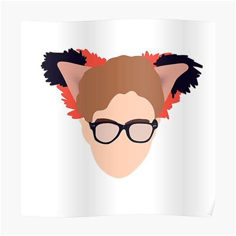 Chris Colfer Furry Poster For Sale By Thekurtains Redbubble