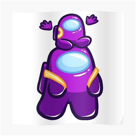 Purple Among Us Game Game Posters Redbubble