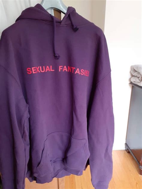 vetements vetements sexual fantasies purple zip up hoodie grailed