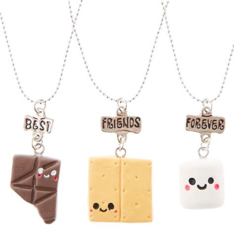 Best Friend Forever Smores Necklace Set Claires