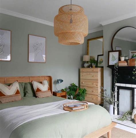 Sage Wall In Bedroom Love Sage Green And This Looks So Cozy Some
