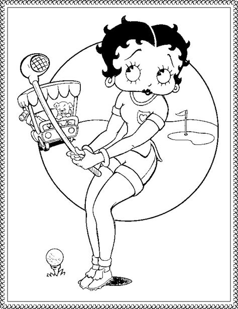 Betty Boop 25938 Cartoons Printable Coloring Pages
