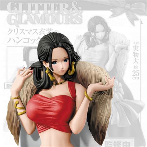 Id9 One Piece Glitter And Glamours Boa Hancock Christmas Rouge Et Blanche 25cm