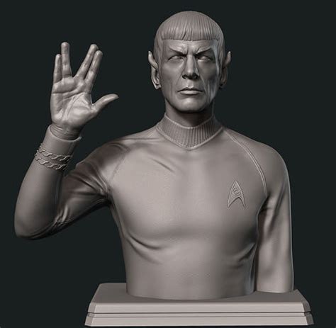 Spock Leonard Nimoy Bust 3d Model 3d Printable Cgtrader