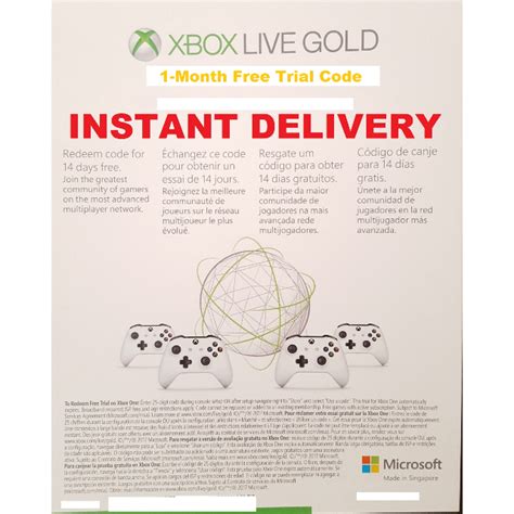 Free Xbox Live 1 Month Supportshelf