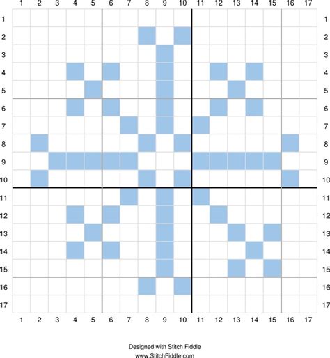 Free crochet patterns for beginners. snowflake (15x15) | Christmas cross stitch, Christmas ...